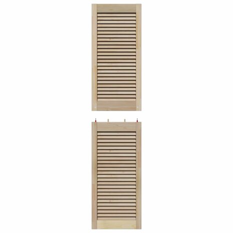 Kastdeur 4 pcs Naturel 170 x 2,1 x 39,5 cm Massief grenenhout 8