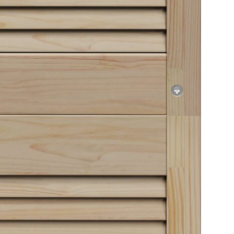 Kastdeur 4 pcs Naturel 170 x 2,1 x 39,5 cm Massief grenenhout 9