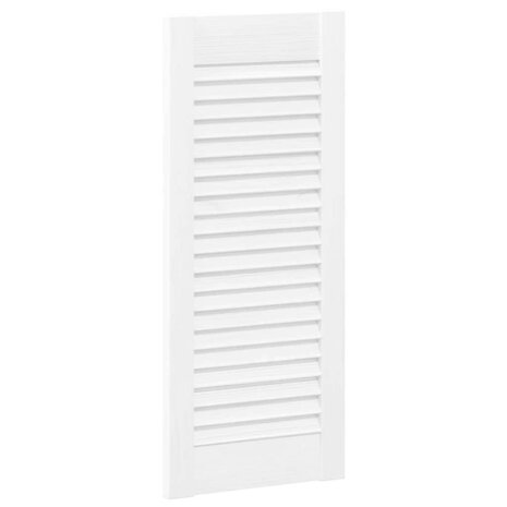 Kastdeuren louvre design 4 st 69x29,5 cm wit 4