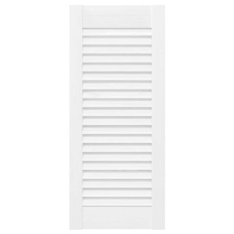 Kastdeuren louvre design 4 st 69x29,5 cm wit 5