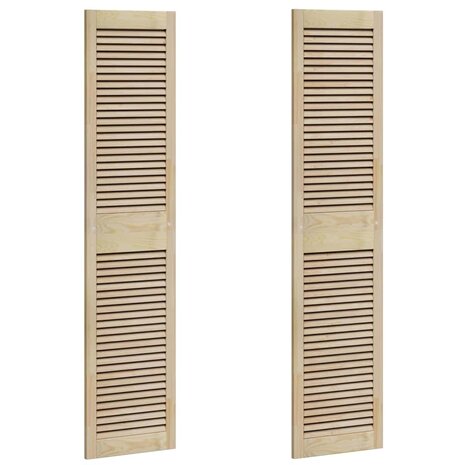 Kastdeur 2 pcs Naturel 170 x 2,1 x 39,5 cm Massief grenenhout 2
