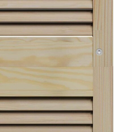 Kastdeur 2 pcs Naturel 201 x 2,1 x 49,5 cm Massief grenenhout 9