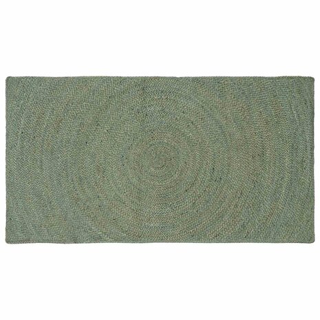 Vloerkleed Olijfgroen 60 x 110 cm Jute 1