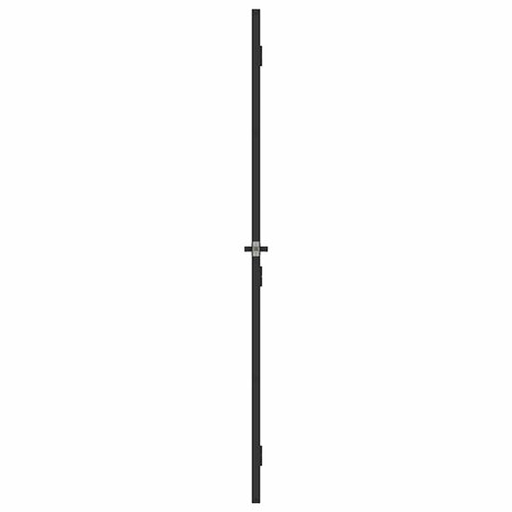 Binnendeur smal 93x201,5 cm gehard glas en aluminium zwart 5