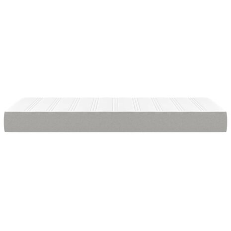 Pocketveringmatras medium 90x190x20 cm stof lichtgrijs 4
