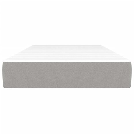Pocketveringmatras medium 90x200x20 cm stof lichtgrijs 3