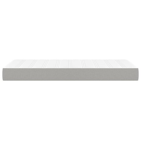 Pocketveringmatras medium 90x200x20 cm stof lichtgrijs 4