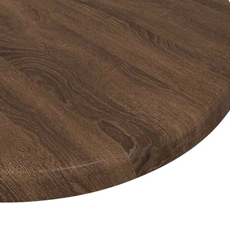 Tafelblad bruin eikenkleur &Oslash; 30 x 1,5 cm Bewerkt hout 7