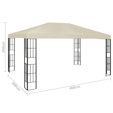 Prieel 3x4 m cr&egrave;me 7