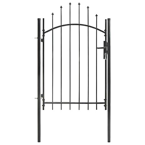 Tuinpoort Woerden staal 1x1,5 m zwart 2