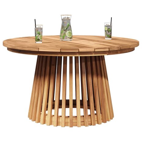 Bijzettafel Bruin 70 x 70 x 40 cm Massief Teakhout 3