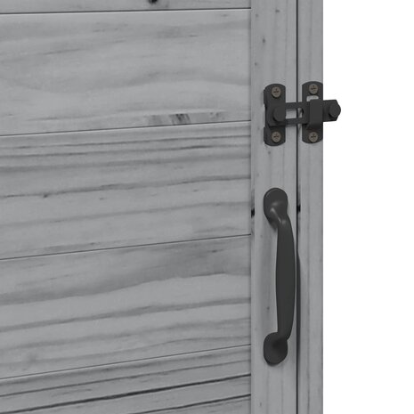Tuinschuur Grijs 59 x 56 x 113,5 cm Bewerkt hout 9