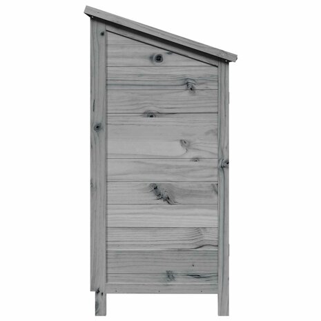 Tuinschuur Grijs 59 x 56 x 113,5 cm Massief Vurenhout 6