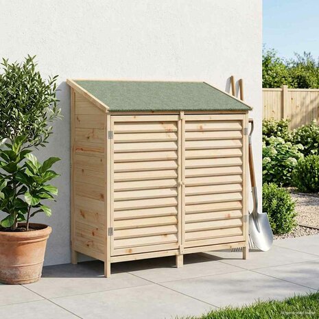Tuinschuur Naturel 106 x 56 x 113,5 cm Massief Vurenhout 1