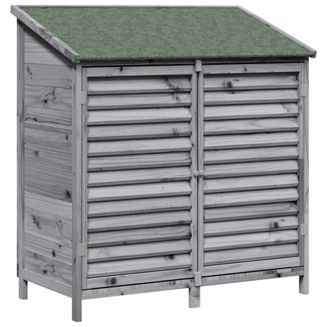 Tuinschuur Grijs 106 x 56 x 113,5 cm Massief Vurenhout 2