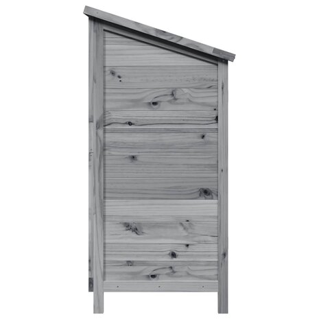 Tuinschuur Grijs 106 x 56 x 113,5 cm Massief Vurenhout 6