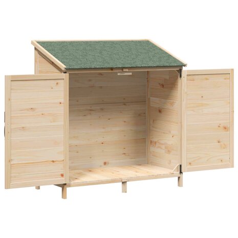 Tuinschuur Naturel 106 x 56 x 113,5 cm Bewerkt hout 4