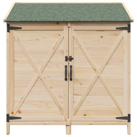 Tuinschuur Naturel 106 x 56 x 113,5 cm Bewerkt hout 5