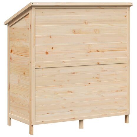 Tuinschuur Naturel 106 x 56 x 113,5 cm Bewerkt hout 7
