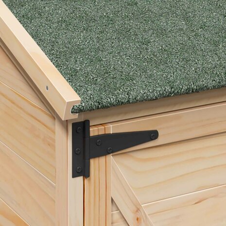 Tuinschuur Naturel 106 x 56 x 113,5 cm Bewerkt hout 8