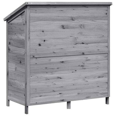 Tuinschuur Grijs 106 x 56 x 113,5 cm Bewerkt hout 7