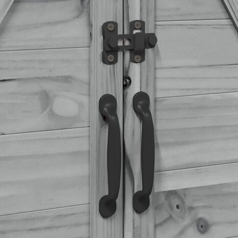 Tuinschuur Grijs 106 x 56 x 113,5 cm Bewerkt hout 9