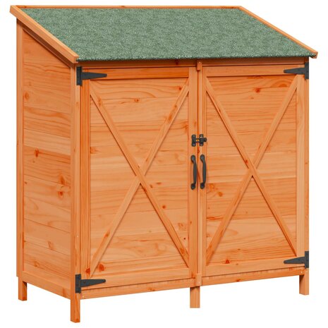 Tuinschuur Bruin 106 x 56 x 113,5 cm Bewerkt hout 2