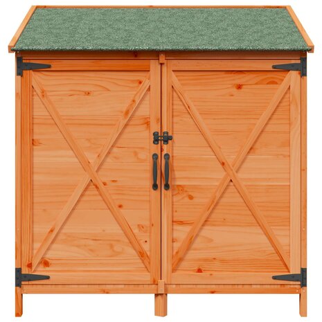 Tuinschuur Bruin 106 x 56 x 113,5 cm Bewerkt hout 5