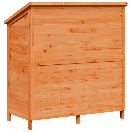 Tuinschuur Bruin 106 x 56 x 113,5 cm Bewerkt hout 7