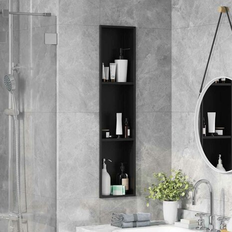 DouchenisZwart 90 x 20 x 9,5 cm Roestvrij staal 1