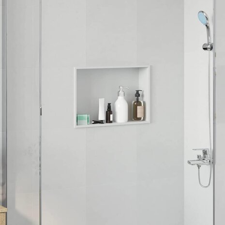 DouchenisWit 45 x 30 x 9,5 cm Roestvrij staal 1