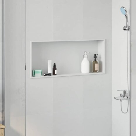 DouchenisWit 75 x 30 x 9,5 cm Roestvrij staal 1