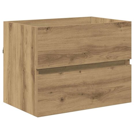 Badkamermeubelset 2 pcs Artisan Eiken Geperst Hout en Metaal 7