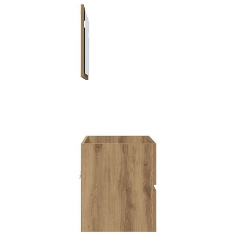 Badkamermeubelset 2 pcs Artisan Eiken Geperst Hout en Metaal 9