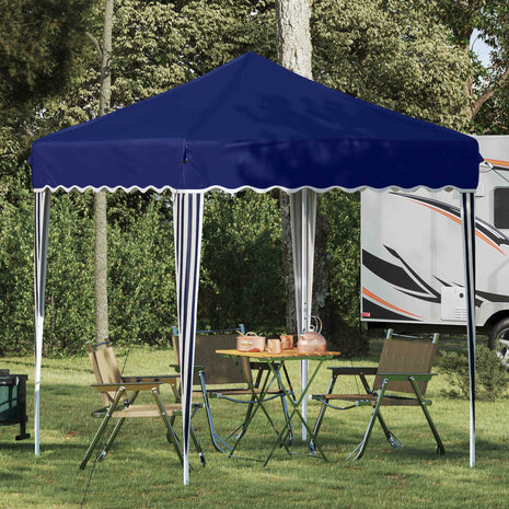 Pop-up partytent 195 x 195 x 245 cm Blauw Oxford Stof 1