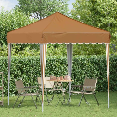 Pop-up partytent 195 x 195 x 245 cm Beige Oxford Stof 3