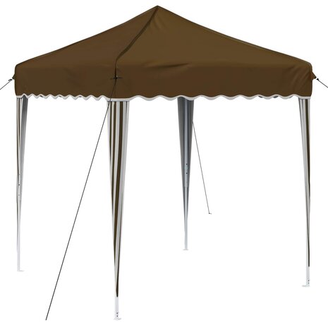 Pop-up partytent 195 x 195 x 245 cm Taupe Oxford Stof 2