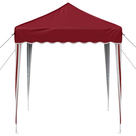 Pop-up partytent 195 x 195 x 245 cm Bordeauxrood Oxford Stof 6