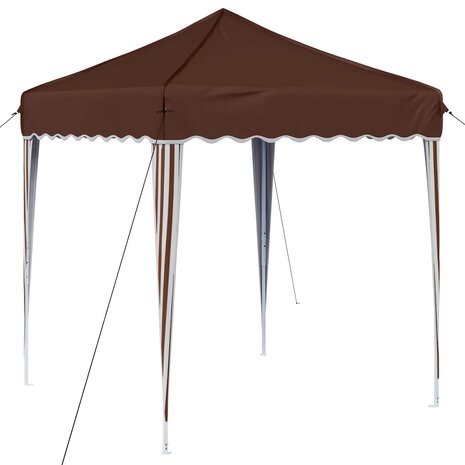 Pop-up partytent 195 x 195 x 245 cm Bruin Oxford Stof 2