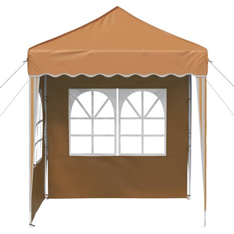 Pop-up partytent 195 x 195 x 245 cm Beige Oxford Stof 6