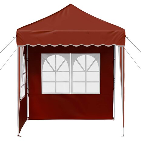 Pop-up partytent 195 x 195 x 245 cm Terracotta Oxford Stof 6