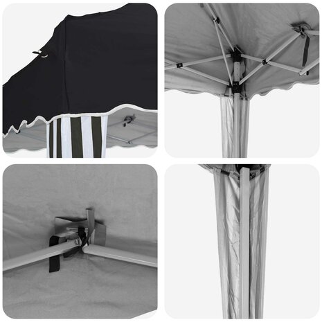 Pop-up partytent 288 x 288 x 245 cm Antracietkleurig 9