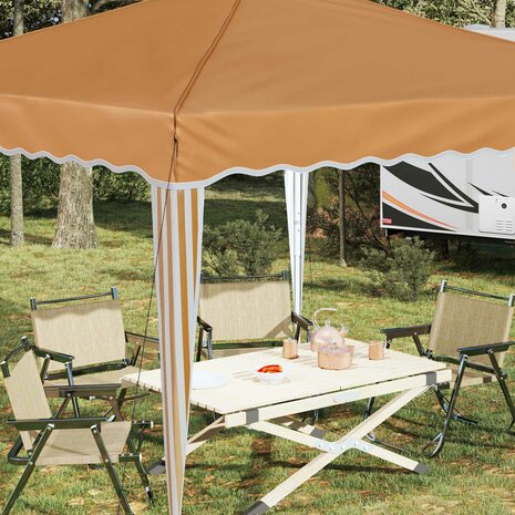 Pop-up partytent 288 x 288 x 245 cm Beige Oxford Stof 4