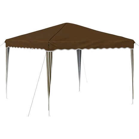 Pop-up partytent 288 x 288 x 245 cm Taupe Oxford Stof 2