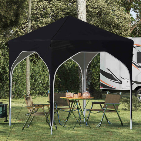 Pop-up partytent 194 x 194 x 245 cm Antraciet 1