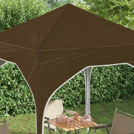 Pop-up partytent 194 x 194 x 245 cm Taupe 4