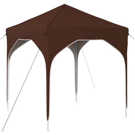 Pop-up partytent 194 x 194 x 245 cm Bruin 2