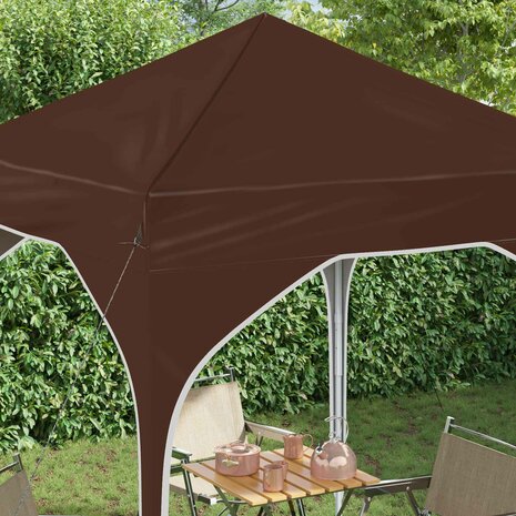 Pop-up partytent 194 x 194 x 245 cm Bruin 4