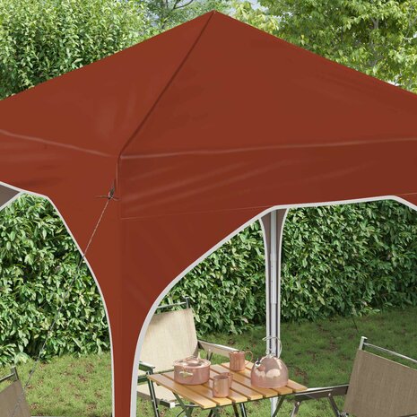 Pop-up partytent 194 x 194 x 245 cm Terracotta 4