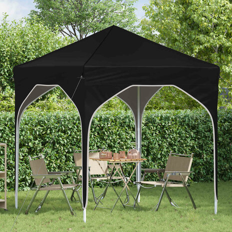 Pop-up partytent 194 x 194 x 245 cm Zwart 3